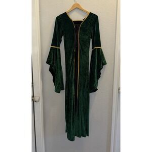 Women Medieval Renaissance Medium Dress Cosplay Costume Halloween Gothic Dress